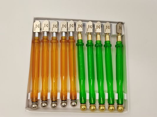 PBLOG couteau en verre diamanté couleur verte outils de matériel outils de coupe en verre