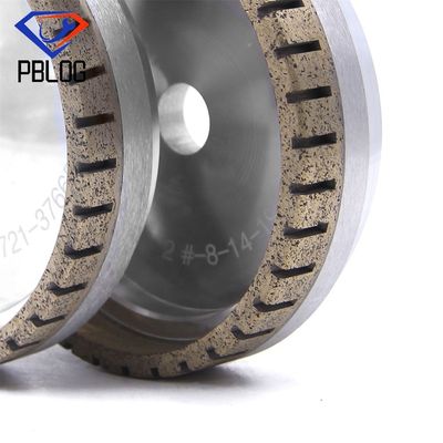 Machine à béveler bordure de verre demi-segmentée roue de meulage diamantée