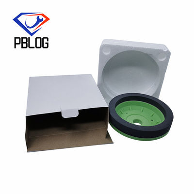 Roue de résine en gros couleur verte forme de tasse pour le traitement du verre roue de polissage machine de meulage de verre en forme de bistouri