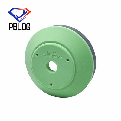 Roue de résine en gros couleur verte forme de tasse pour le traitement du verre roue de polissage machine de meulage de verre en forme de bistouri