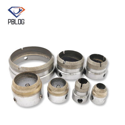 PBLOG outil de broyage sintré en bronze Manche de forage en verre en diamant Manche de forage creuse