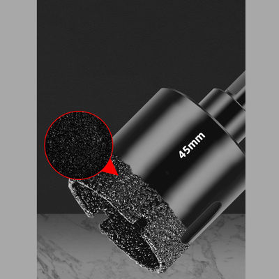 Hexagone Scalier trou a vu sous vide brasé Diamond Core Forage Bit pour le forage en céramique de porcelaine de marbre