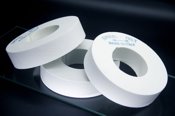 Polonais senti blanc de polissage en spirale importé de roue de roue de laine