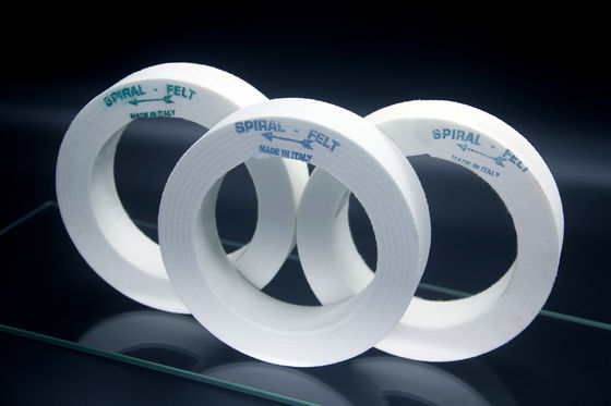 Polonais senti blanc de polissage en spirale importé de roue de roue de laine