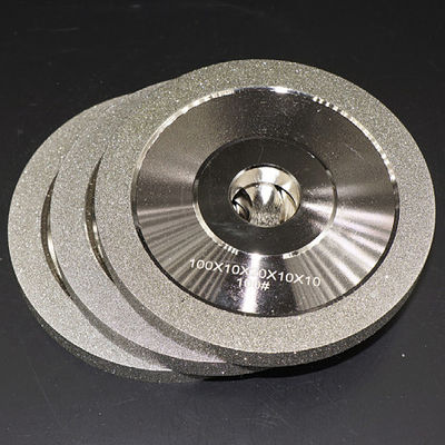 La galvanoplastie affilant plat meule la grande vitesse en acier