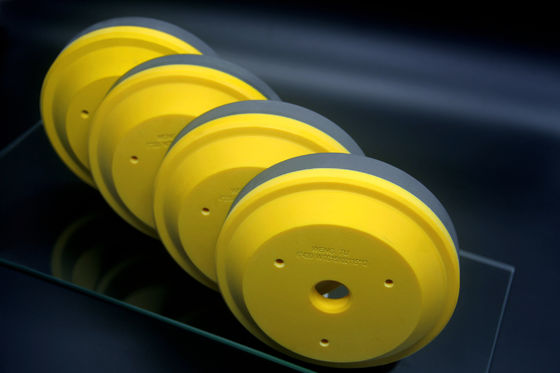 Machine jaune de Diamond Glass Edging For Bevelling de meule de résine