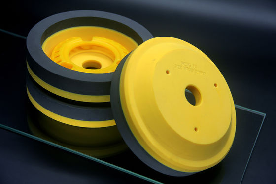 Machine jaune de Diamond Glass Edging For Bevelling de meule de résine