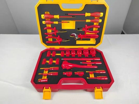 Le VDE de Tool Set 1000V de l'électricien 29PCS a isolé la trousse d'outils électrique