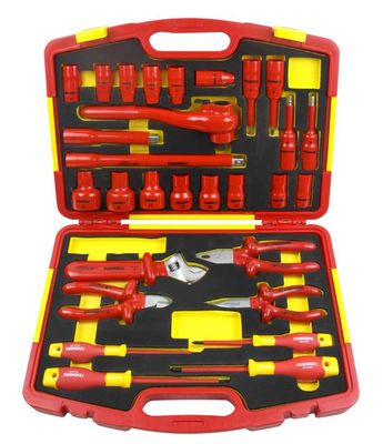 Le VDE de Tool Set 1000V de l'électricien 29PCS a isolé la trousse d'outils électrique