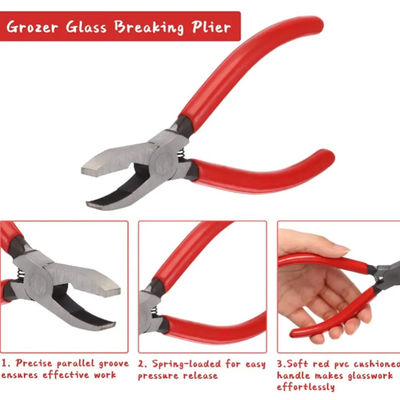 Kits de coupeur en verre de mosaïque de Tool Set Cutter d'électricien d'OEM 8 morceaux