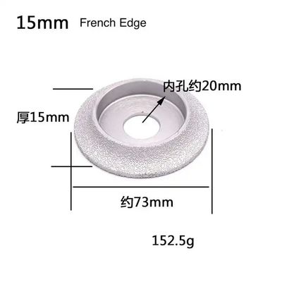 Petite meule électrique argentée plaquée 50mm de meule