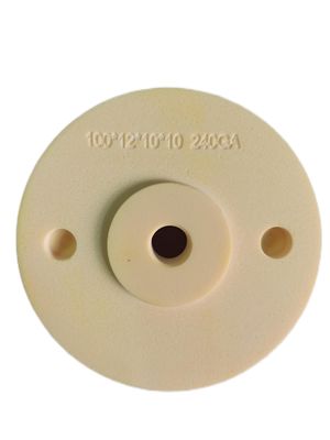 Roue de coupe Plateforme en plastique Roue de meulage en résine 130mm 240# Machine à double tranchant standard de meulage en verre mince
