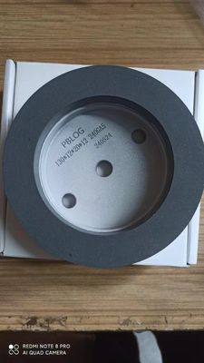 Roue de polissage à la résine / roue de meulage à la résine 150 mm Blanc marron 120-240 Gravier pour machine à double tranchant