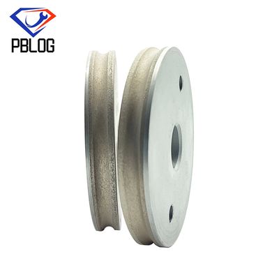 Roue de meulage de diamants à bord rond de 4 mm pour la pierre 150 mm de diamètre Finition grise