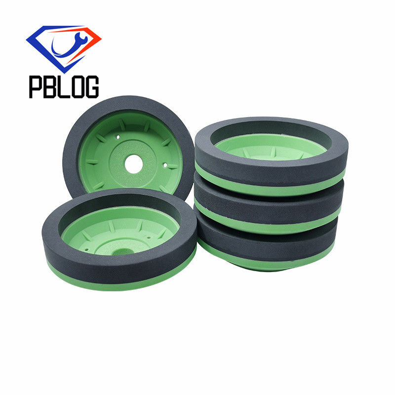 Roue de résine en gros couleur verte forme de tasse pour le traitement du verre roue de polissage machine de meulage de verre en forme de bistouri