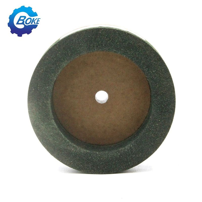 Bonnes performances en forme de tasse verte 150 mm Bk roue de polissage pour machine de bordure