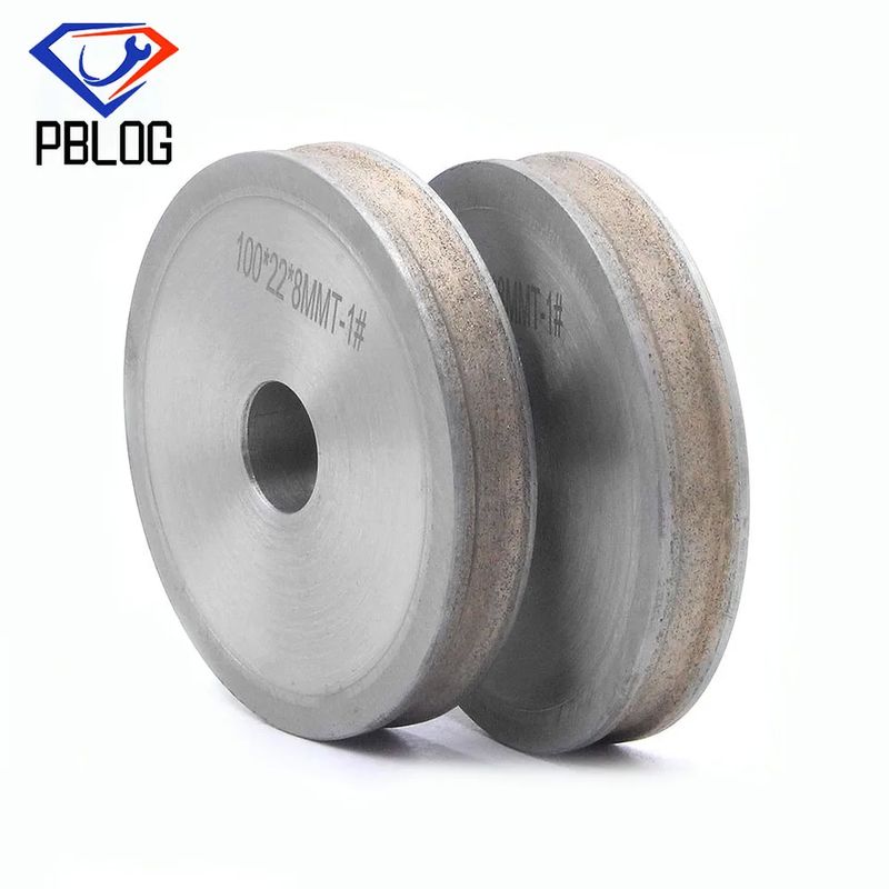 PBLOG Roue de meulage de diamants 240 Grit Ronde bordure Arbor Hole 12/22/30 mm Vitesse maximale 4500rpm