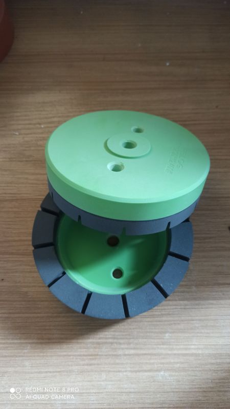 120# - 240# Roue de meulage en résine de dureté Roue de meulage en verre mince pour machine à double tranchant