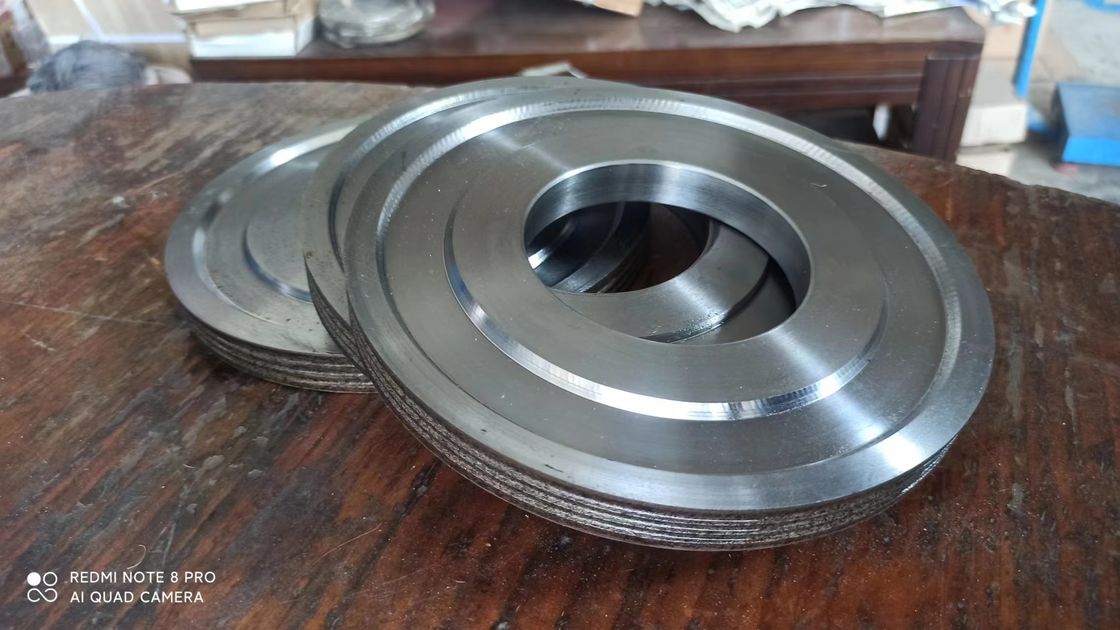 Roues à diamants à double rainure nettes et durables pour machines à double bord rond